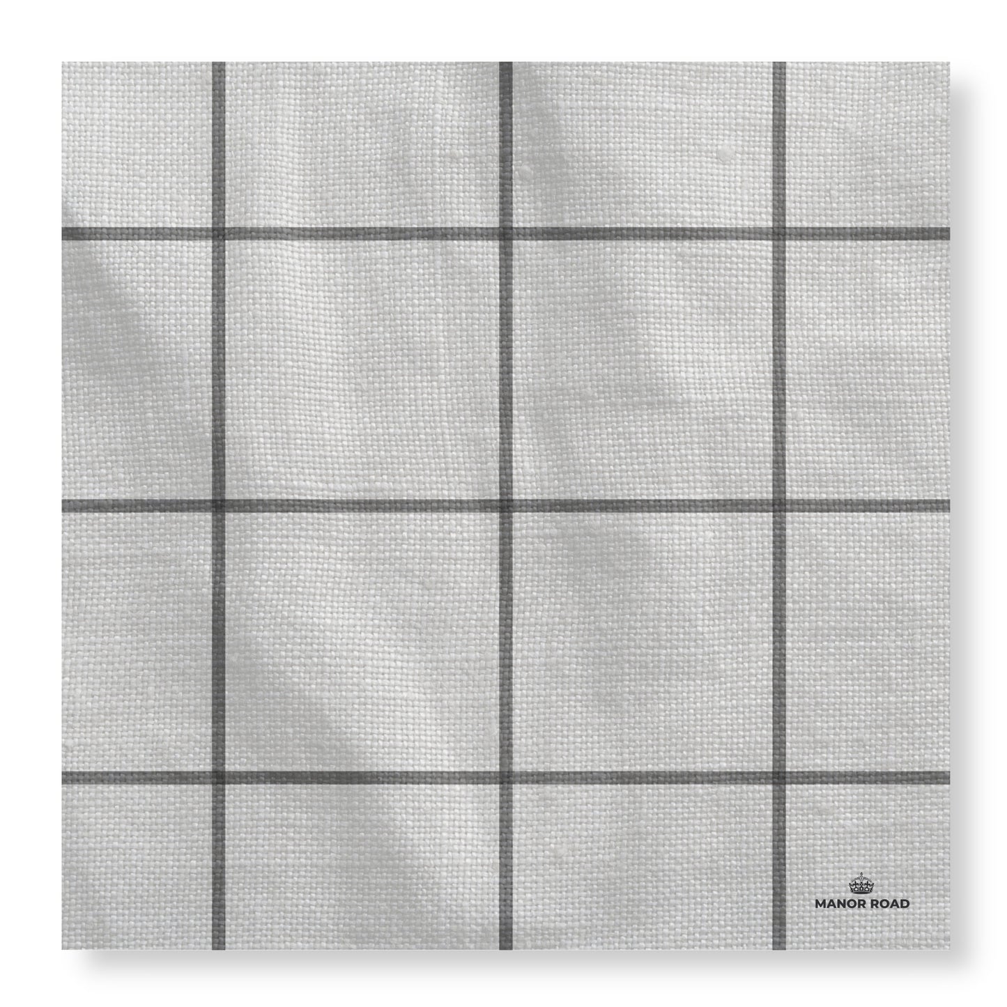 Black & White Check Cheese Board Presentation Card Pk/8