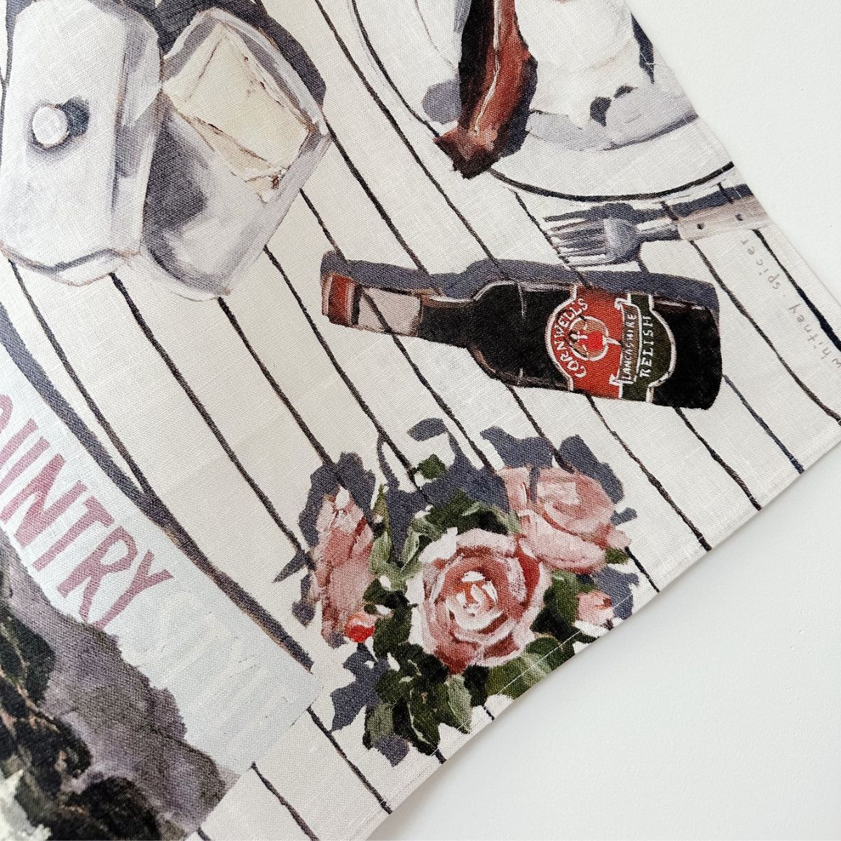 'FARM MORNINGS' Tea Towel