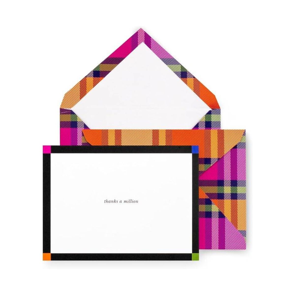 Kate Spade Thanks A Million Card Pink Check