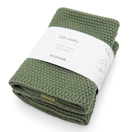 Sage Lite Dishcloth Pk/2