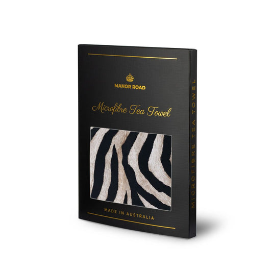 Zebra Microfibre Tea Towel