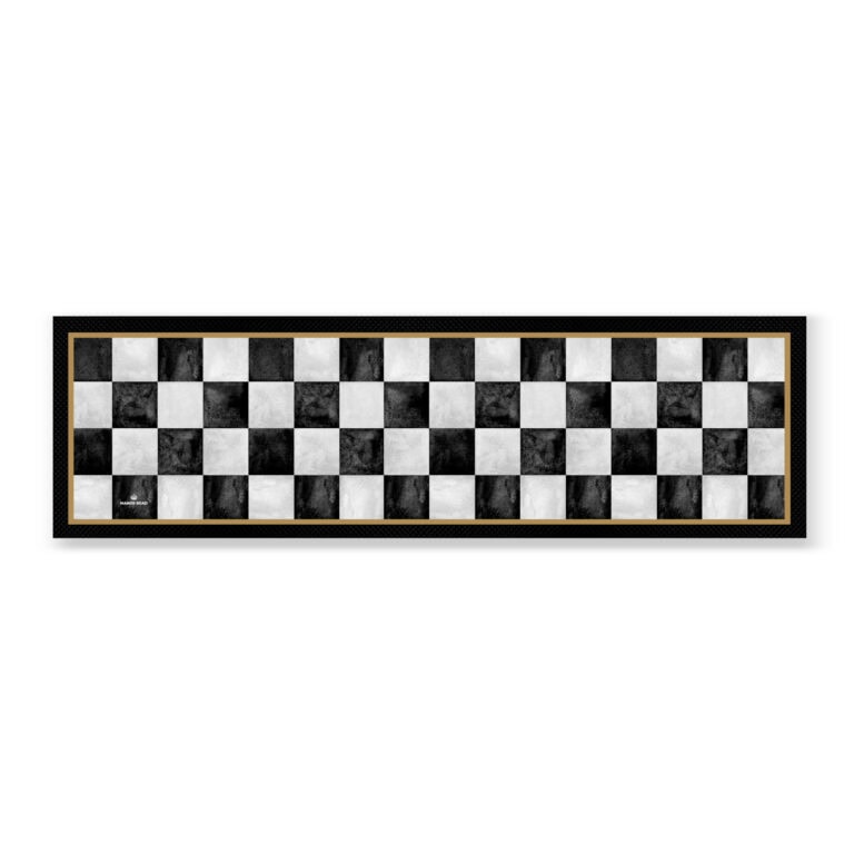 Marble Check Bar Mat L