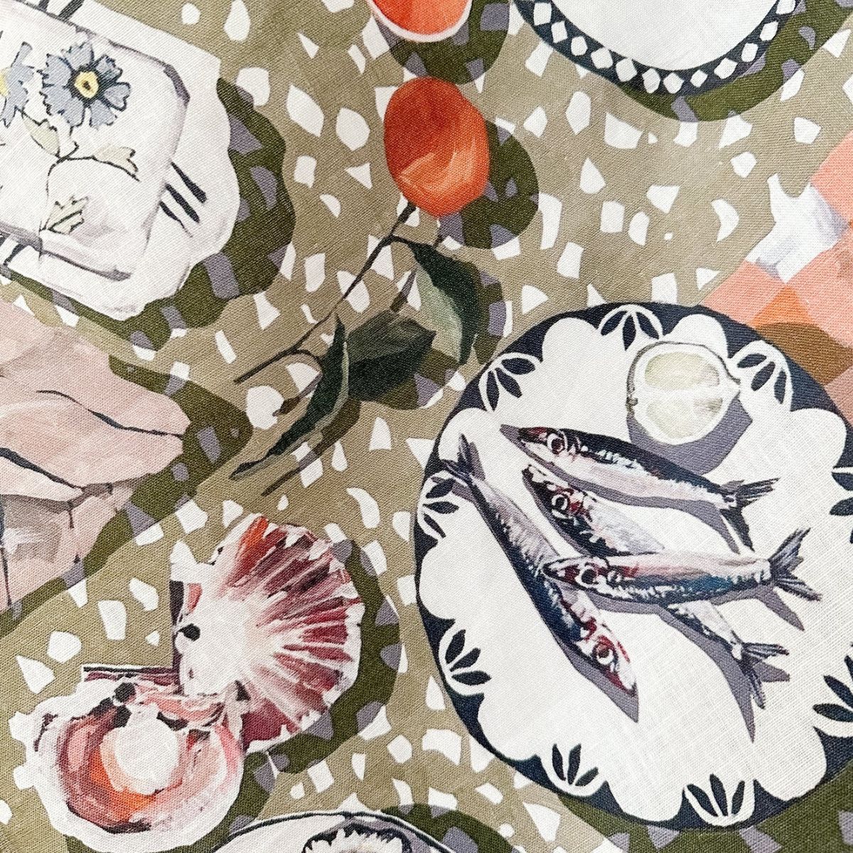 'TABLE BY THE SEA' Tea Towel