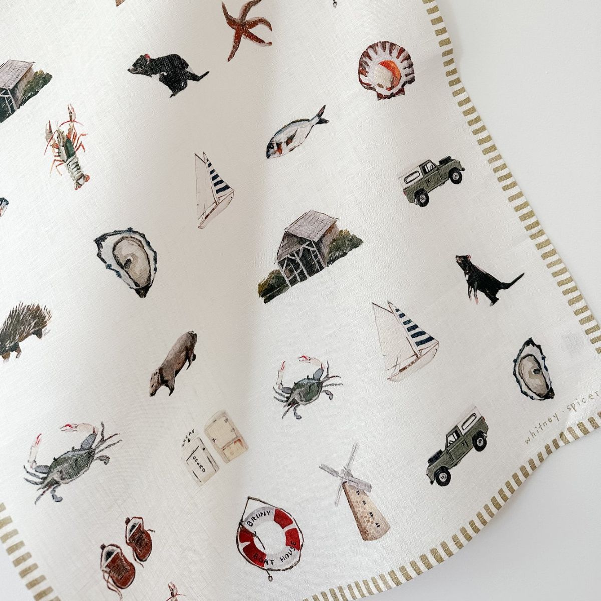 'TASMANIA' Tea Towel