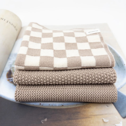 Hummus Check Variety Dishcloth Pk/3