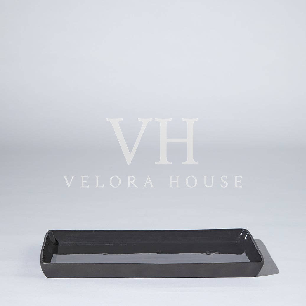 Cloud Rectangle Platter Charcoal (XL)
