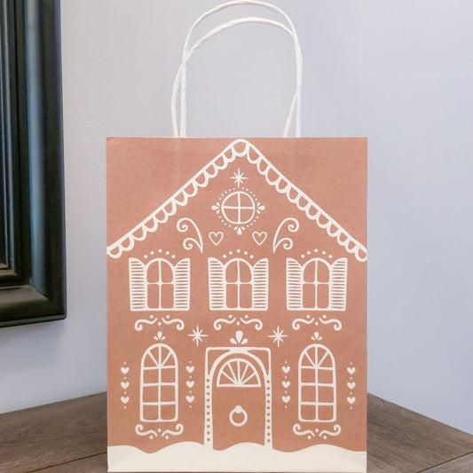 Gingerbread House Gift Bag, Pk/2 (Medium)