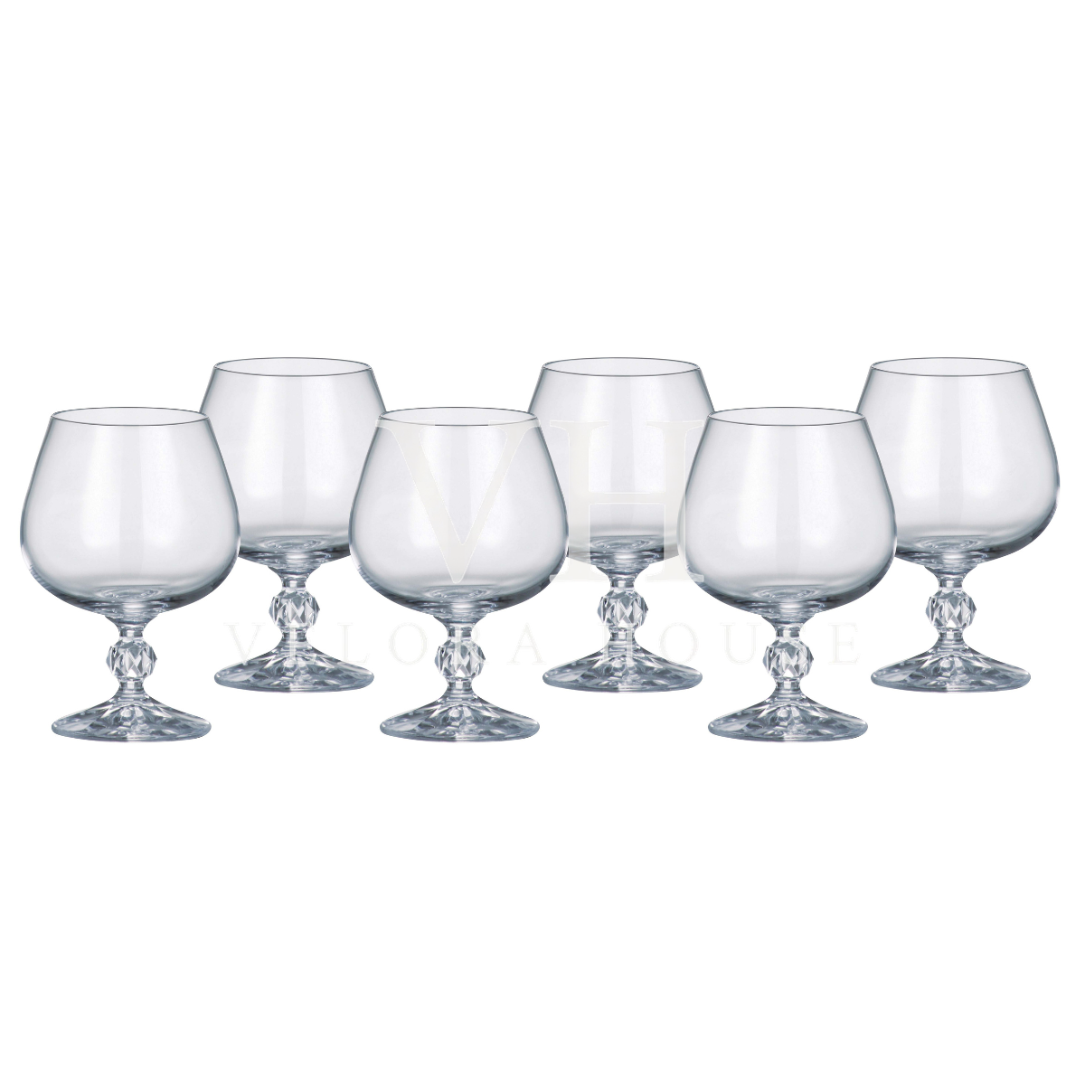 Claudia Crystal Brandy Glass Box/6 250ml