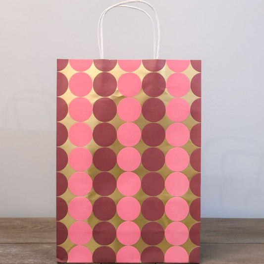 Baubles Gold Foil Gift Bag, Pk/2 (Medium)