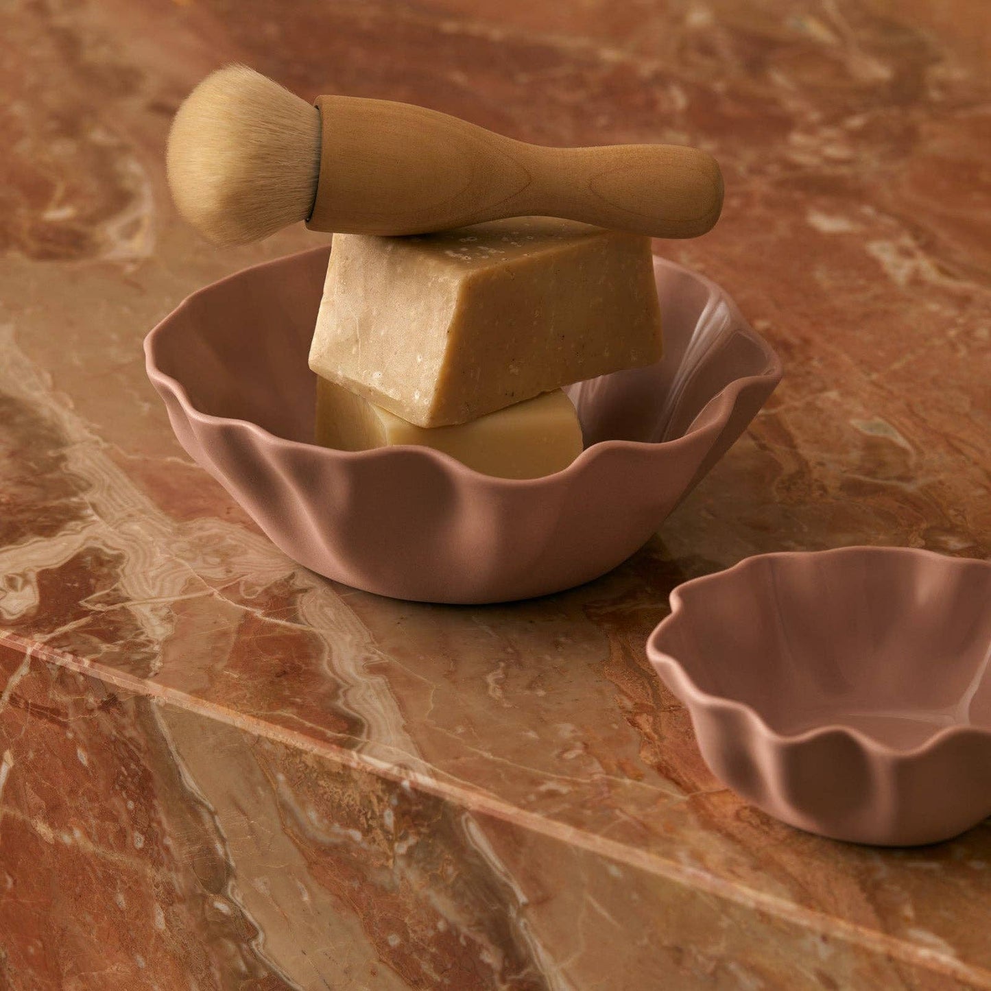 Ruffle Bowl Icy Pink (S)