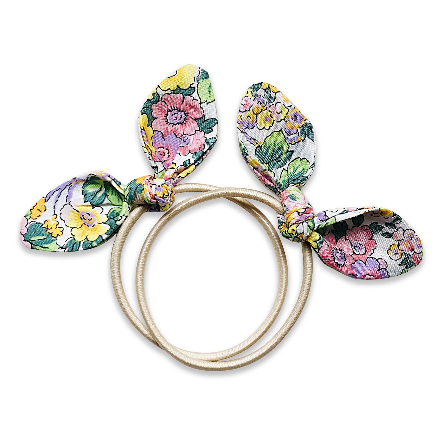 Set of girls Liberty floral patterned hair ties. Great for gifting or everyday wear. 