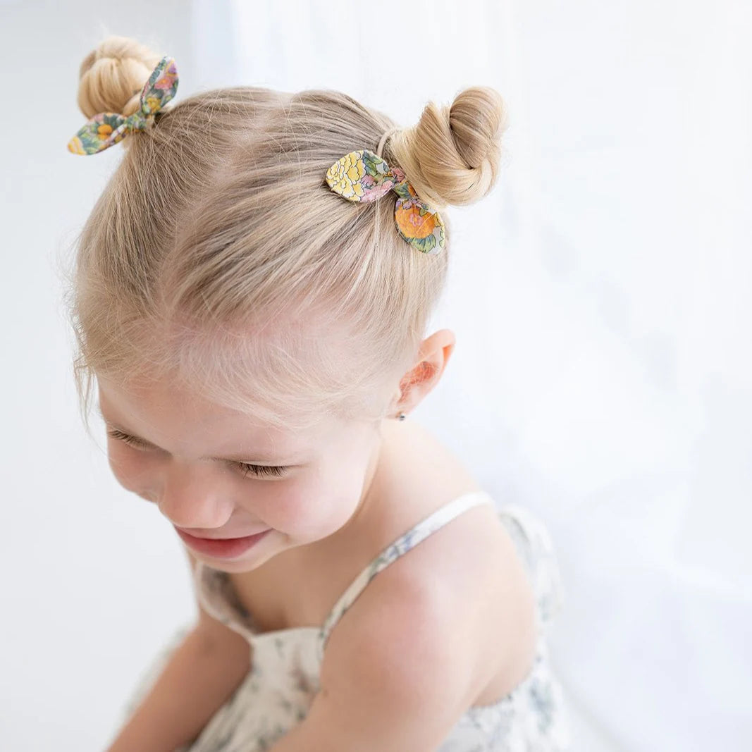 Set of girls Liberty floral patterned hair ties. Great for gifting or everyday wear. 