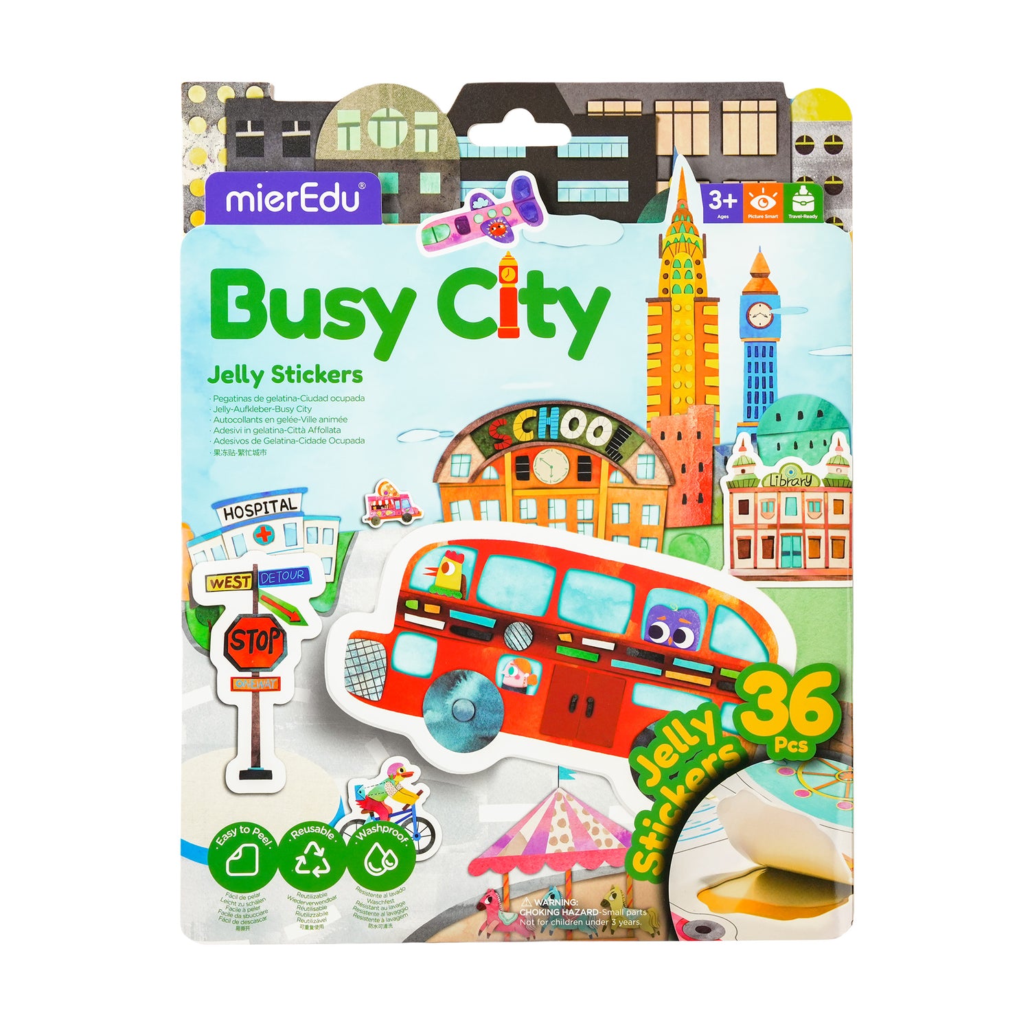 Busy City Jelly Stickers