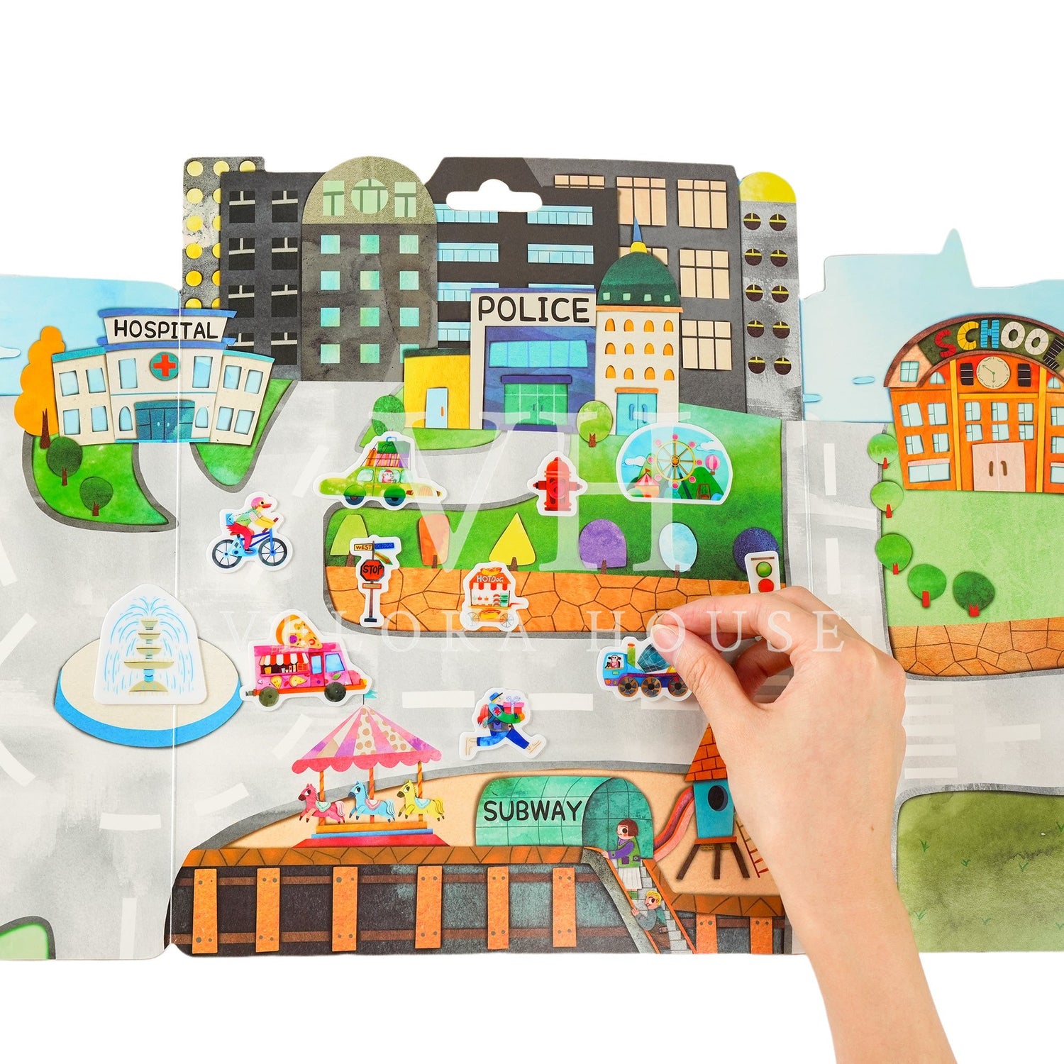 Busy City Jelly Stickers