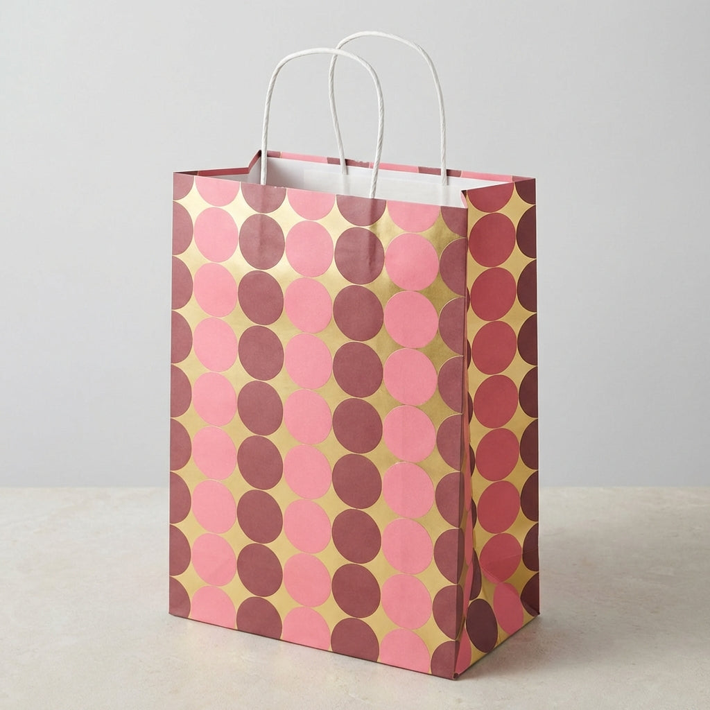 Baubles Gold Foil Gift Bag, Pk/2 (Small)