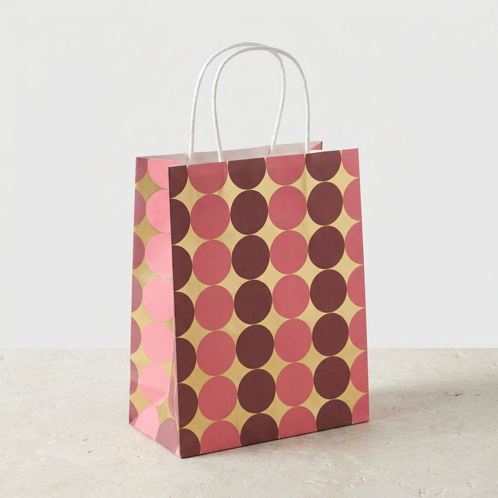 Baubles Gold Foil Gift Bag, Pk/2 (Small)