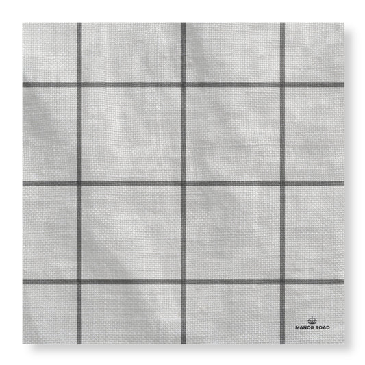 Black & White Check Cheese Board Presentation Card Pk/8