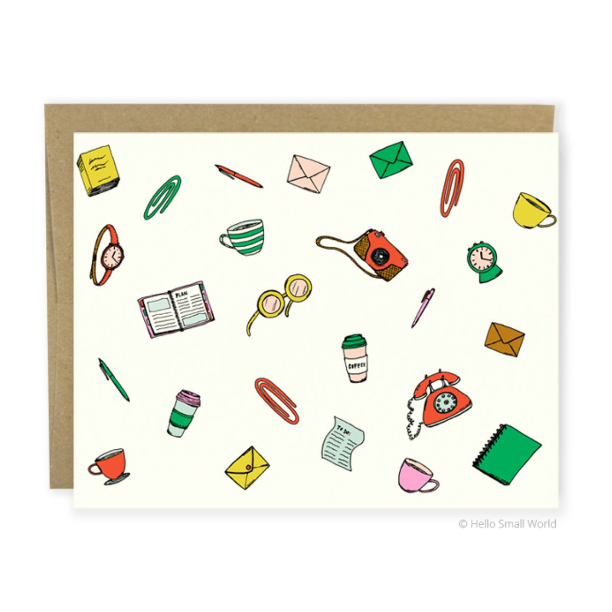 Busy Busy Blank Card