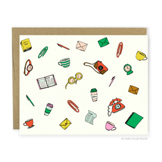 Busy Busy Blank Card