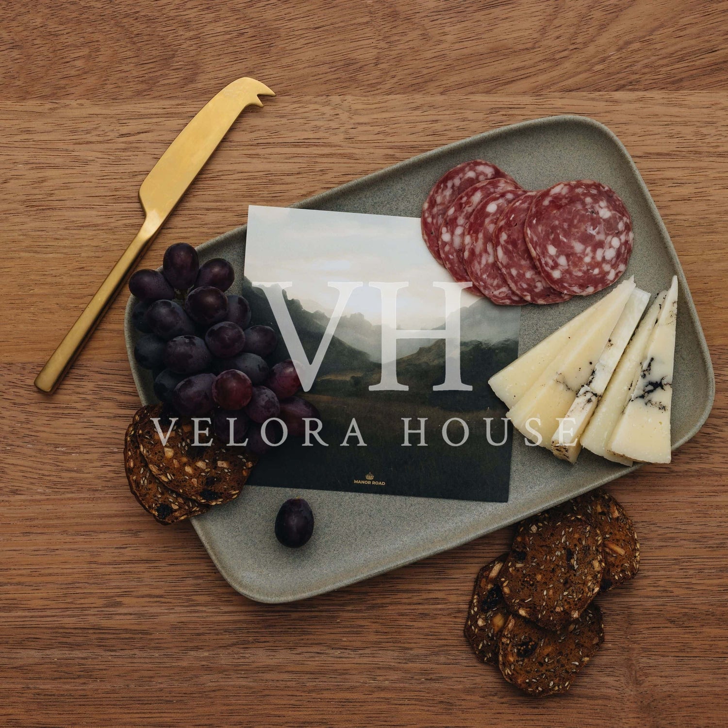 The Landscape Cheese Board Presentation Card Pk/8