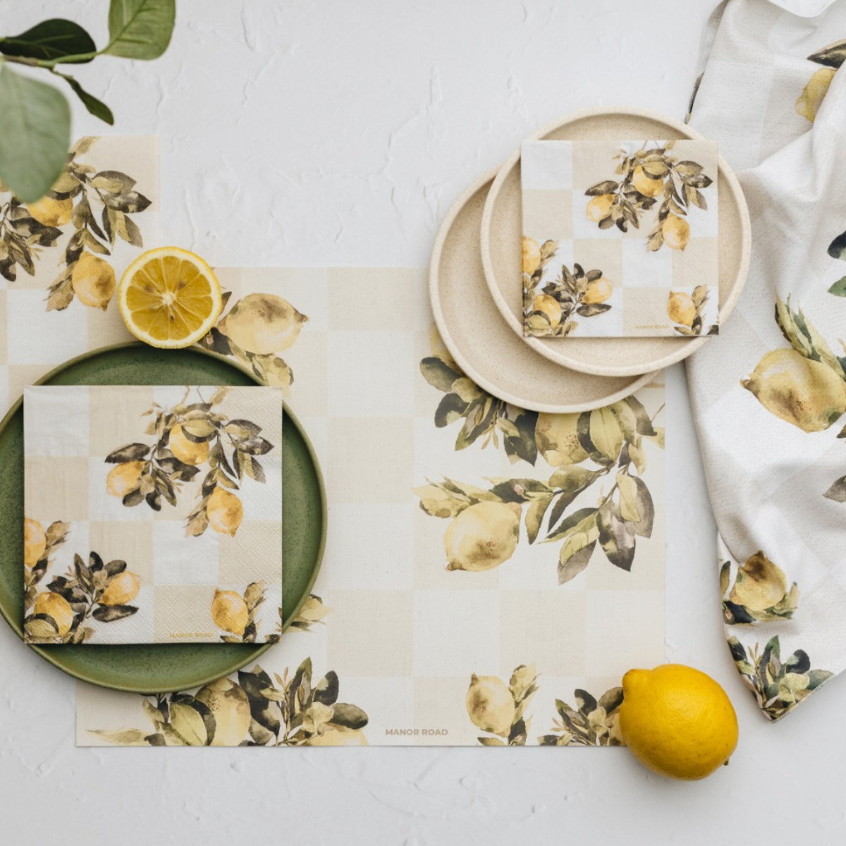 Citrons Paper Placemat Pad/30
