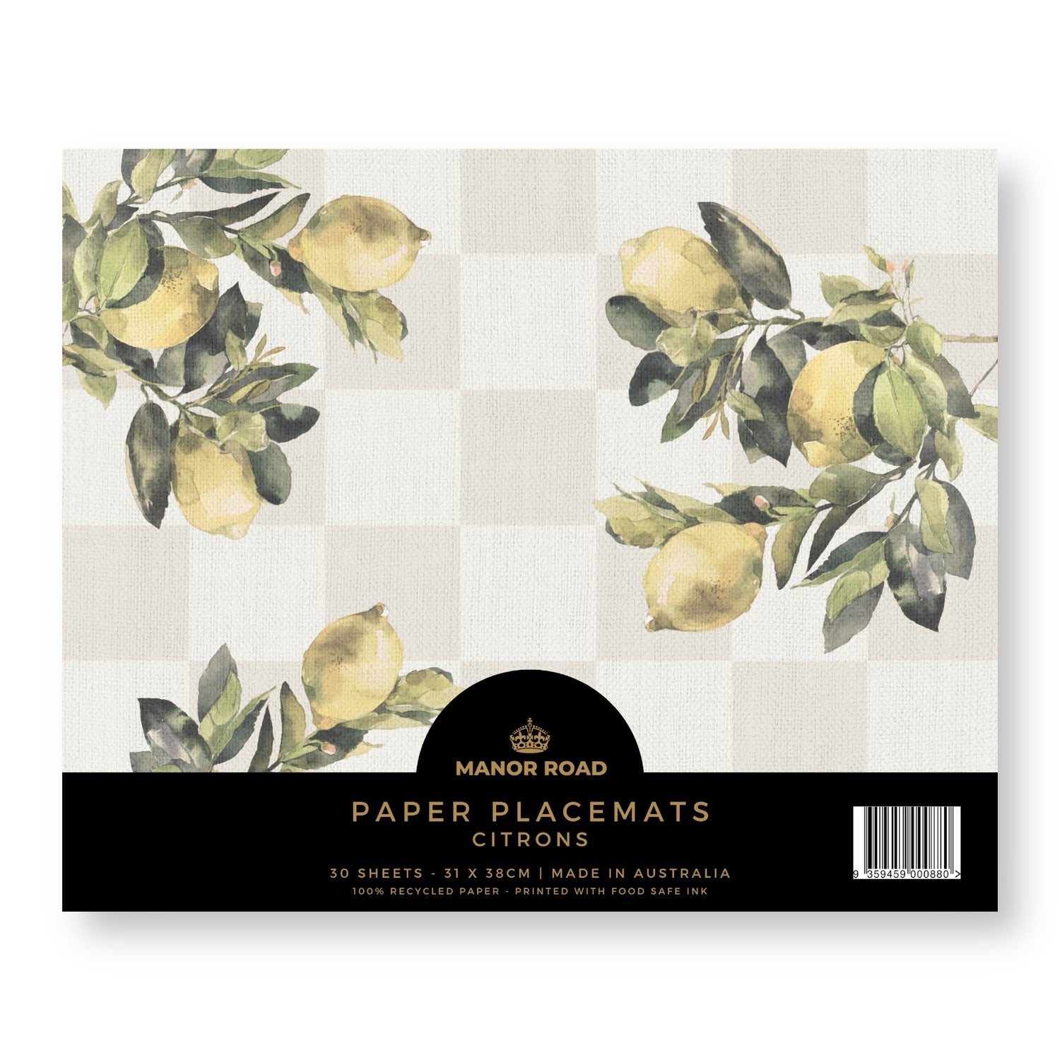 Citrons Paper Placemat Pad/30