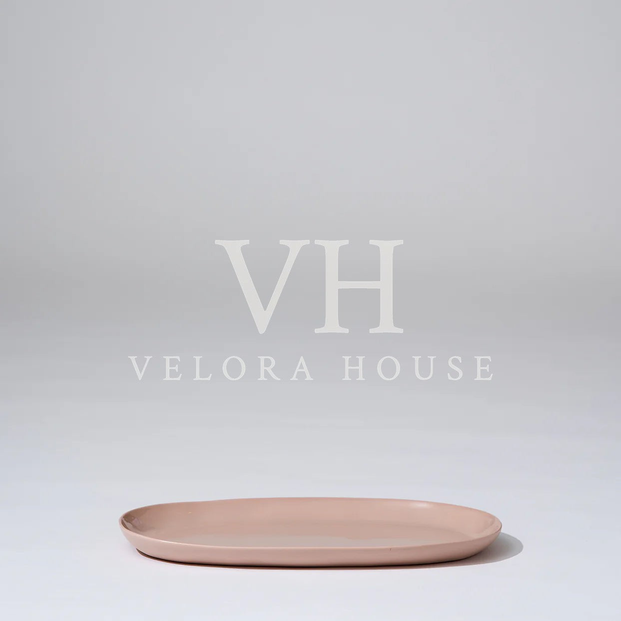 Cloud Oval Plate Icy Pink (M)