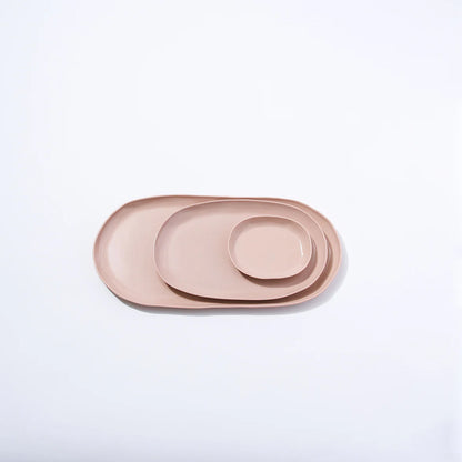 Cloud Oval Plate Icy Pink (M)