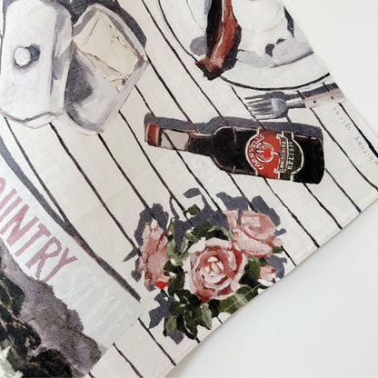 'FARM MORNINGS' Tea Towel