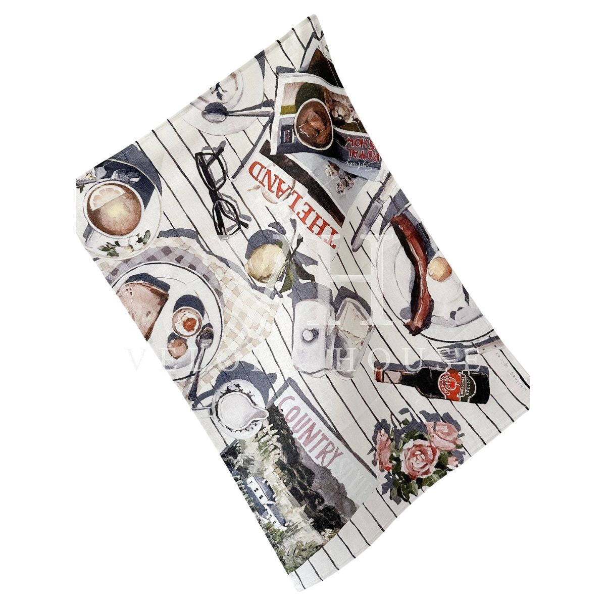 'FARM MORNINGS' Tea Towel