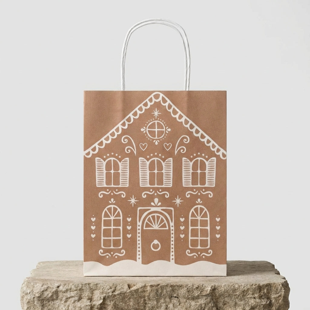 Gingerbread House Gift Bag, Pk/2 (Small)