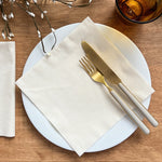Jute Champagne large size napkin. Super soft feel serviette