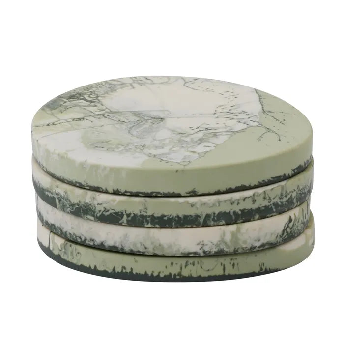 Wesley Resin Coaster Set/4