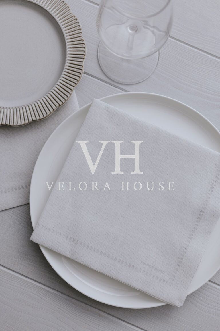 Linen Hemstitch Dinner Serviette