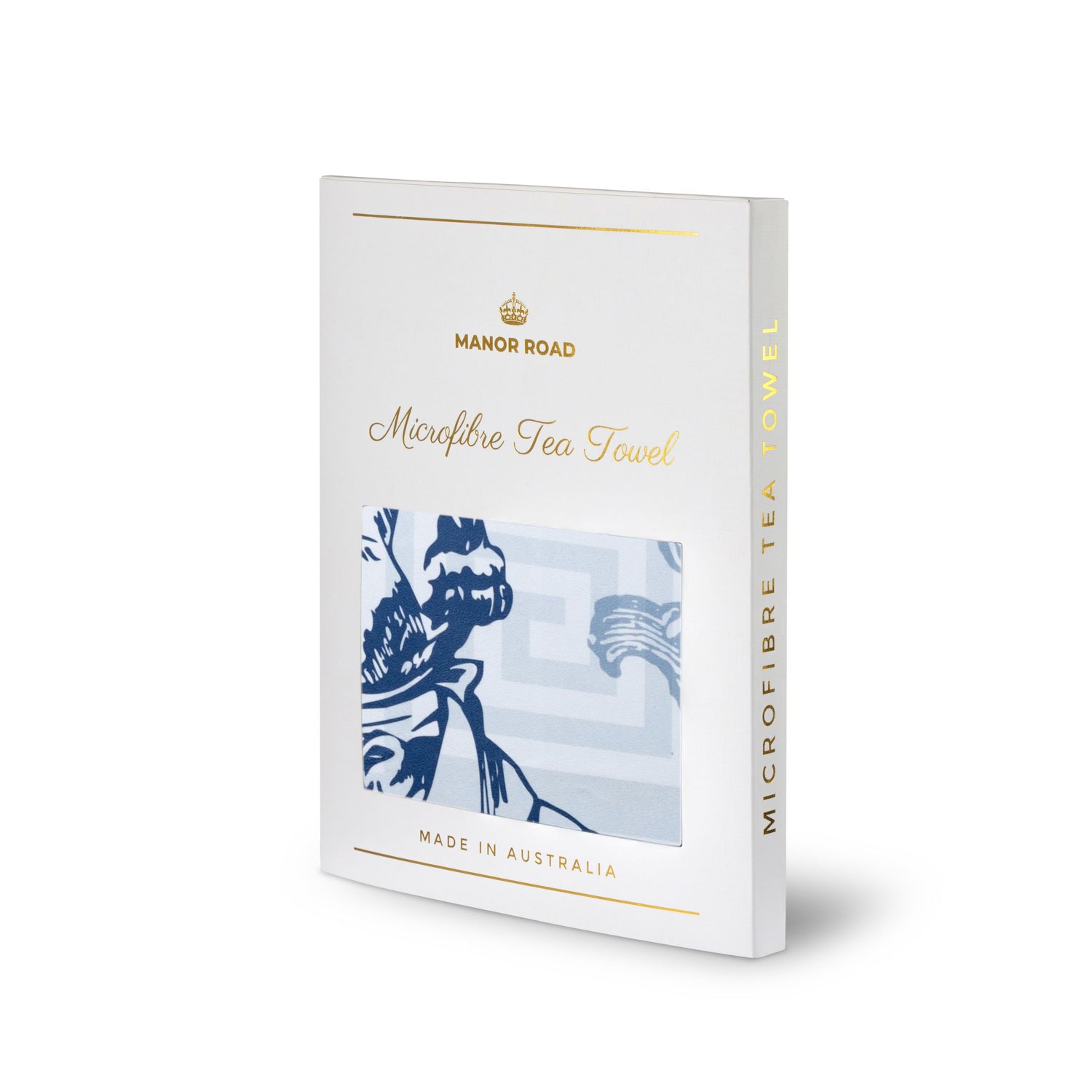 Blue Greek Microfibre Tea Towel