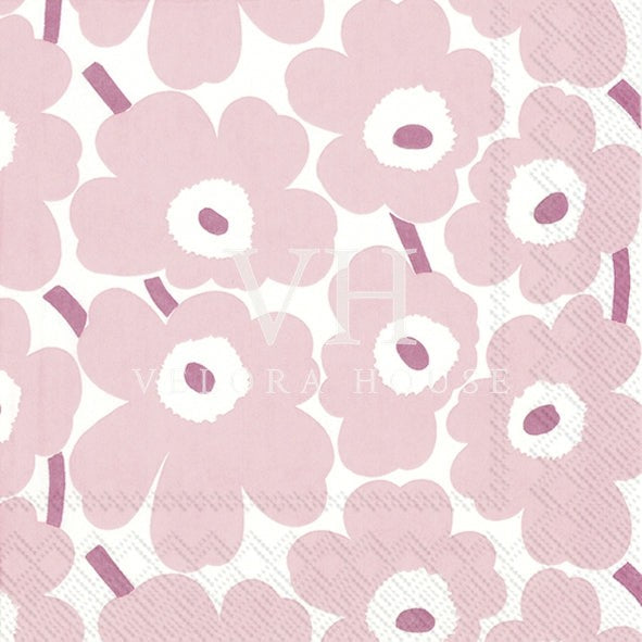 MINI UNIKKO Light Rose Cocktail Serviette
