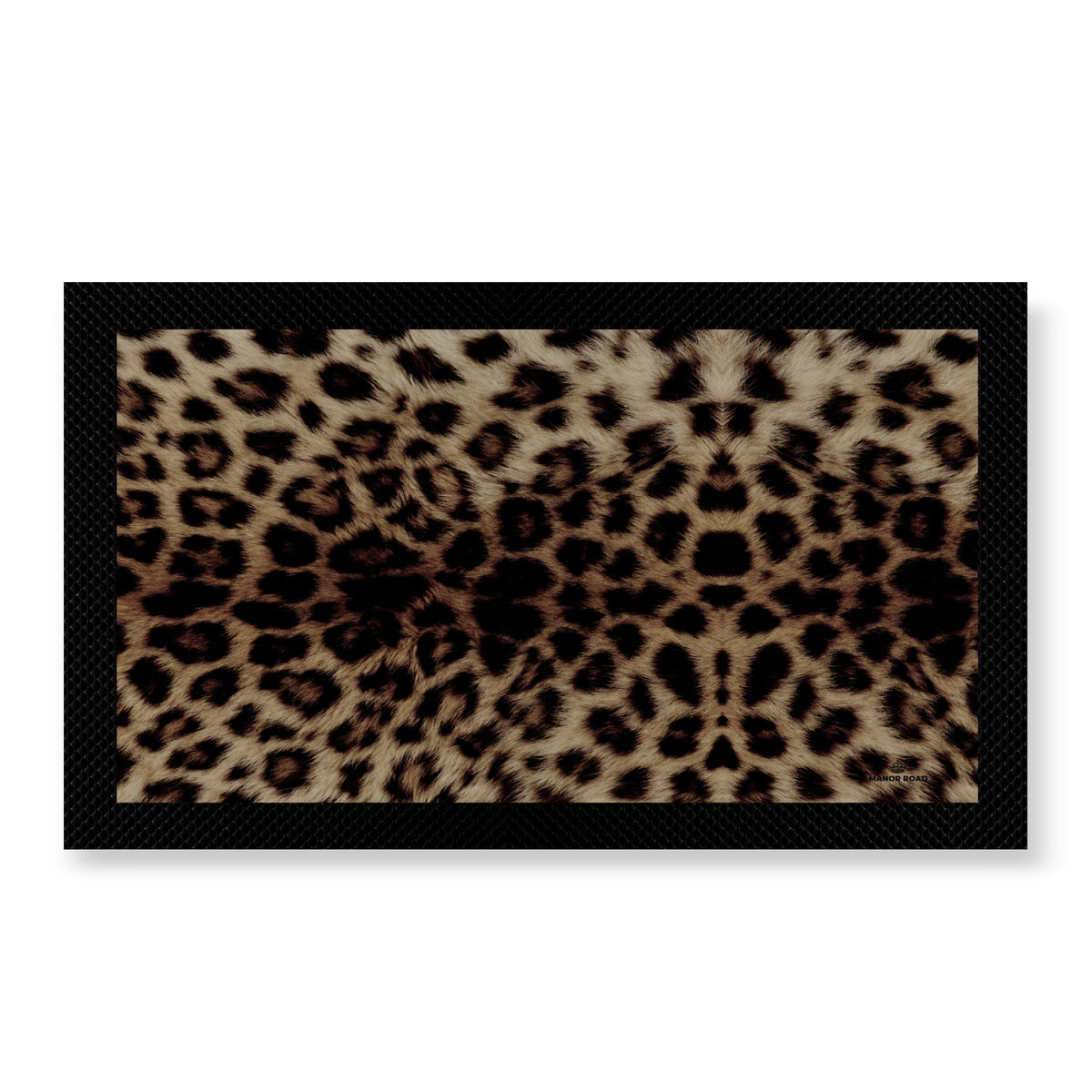 Small rubber backed bar mat with leopard print. Great for bar or drinks areas to protect from spills. 