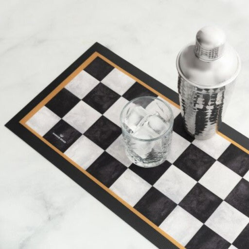 Marble Check Bar Mat L