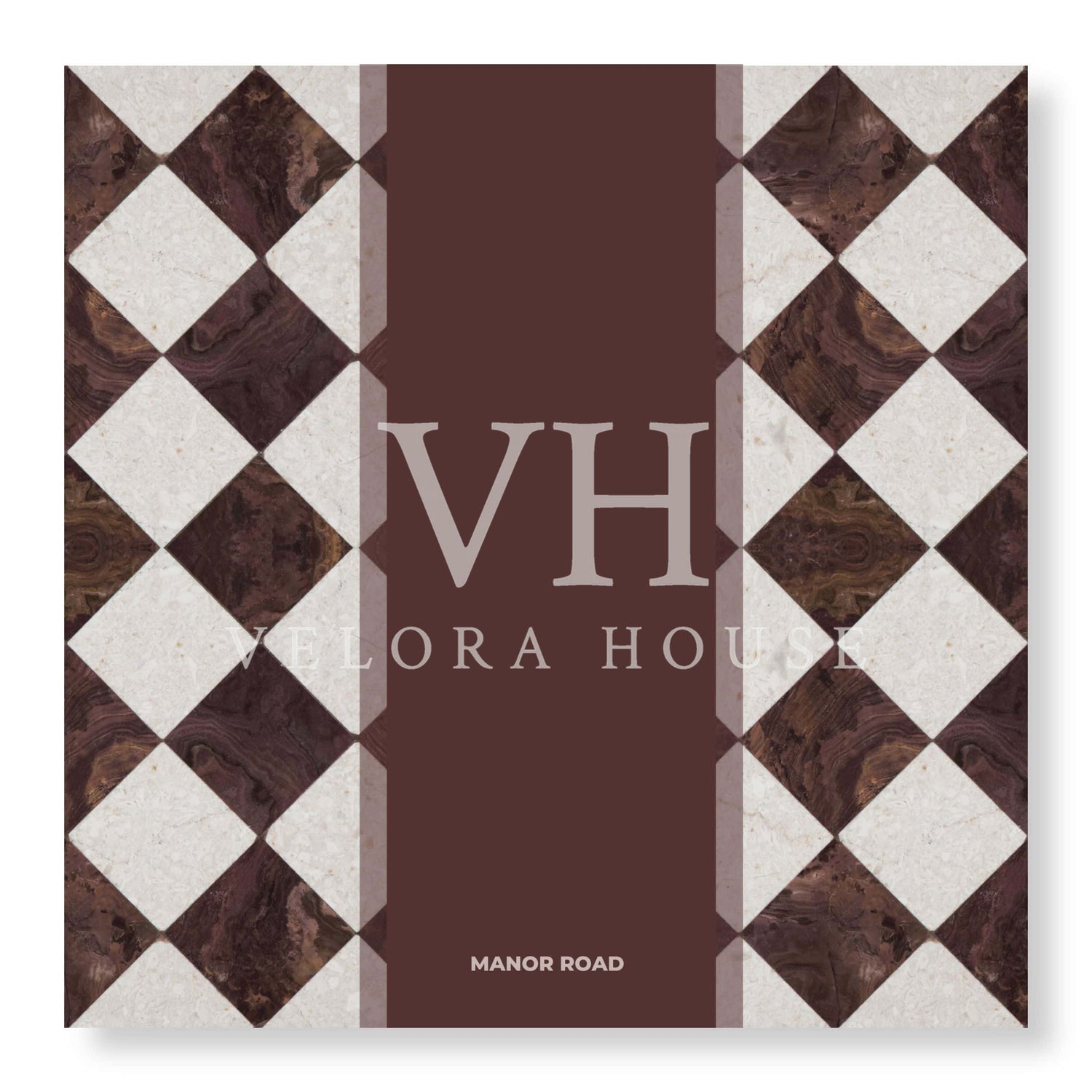 Marbled Bordeaux Cheese Board Presentation Card Pk/8