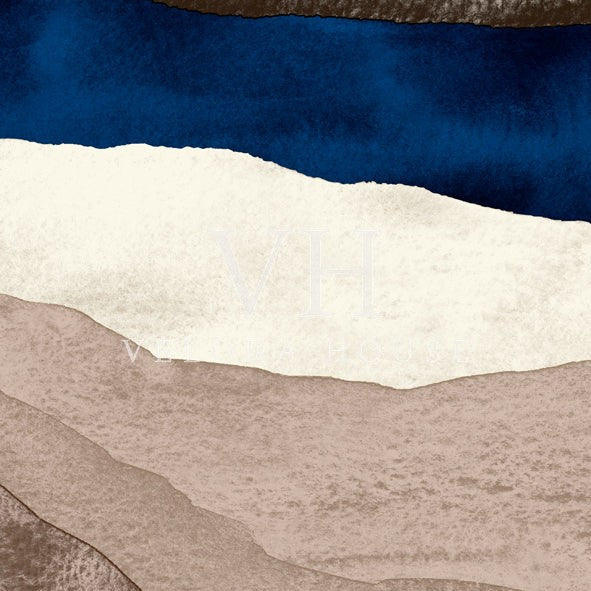JOIKU Cream/Blue Lunch Serviette