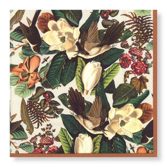 Magnolia Blooms Cocktail Serviette