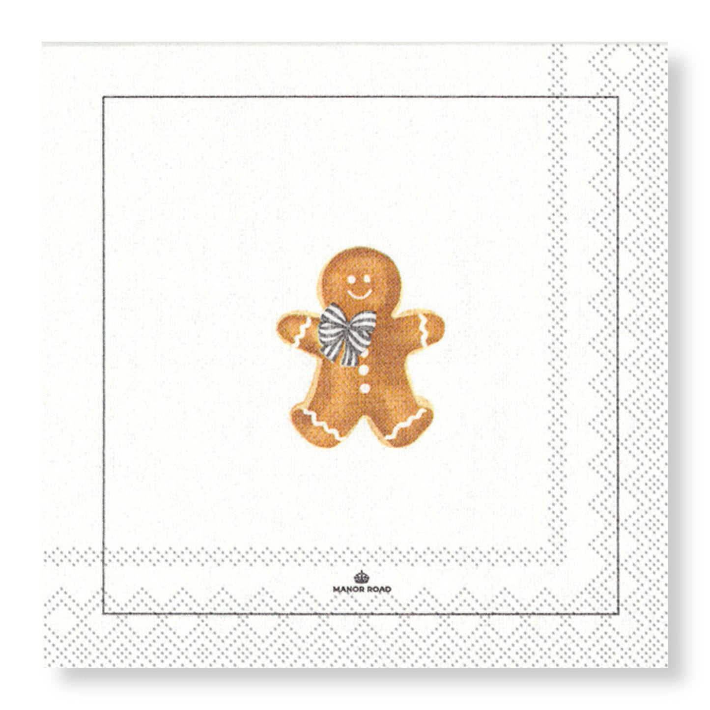 Gingerbread Man Cocktail Serviette