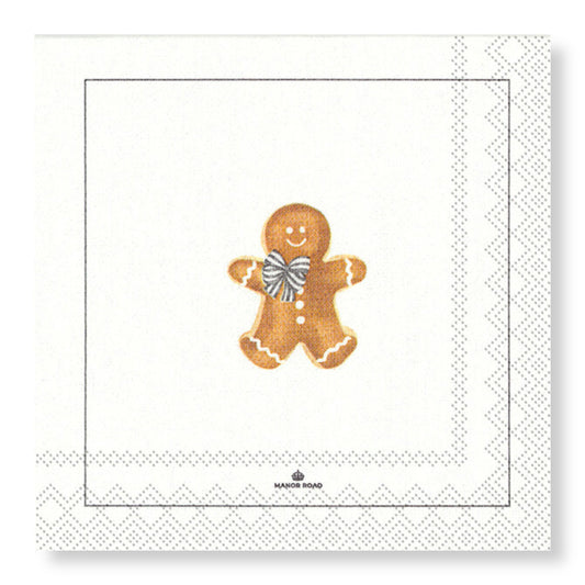 Gingerbread Man Cocktail Serviette