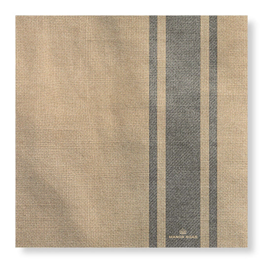 Coffee Stripe Cocktail Serviette