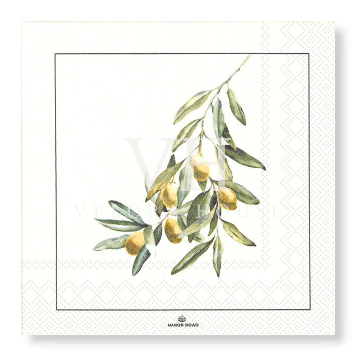 Wild Olives Cocktail Serviette