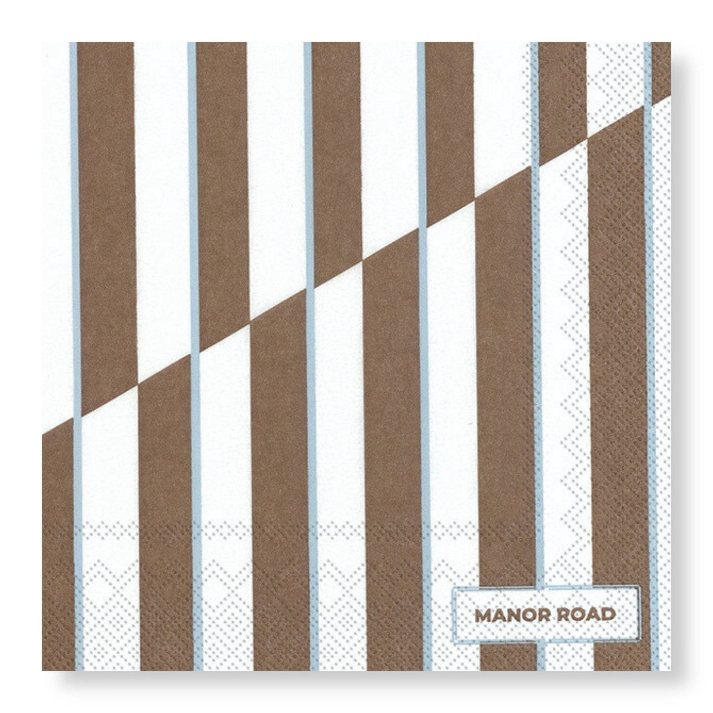 Toffee Stripe Cocktail Serviette