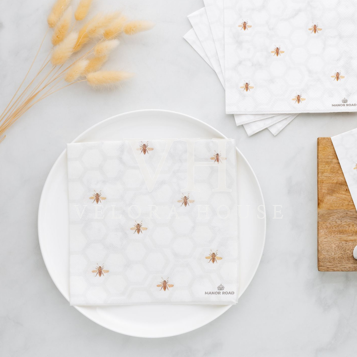 Marbled Bee Dinner Serviette