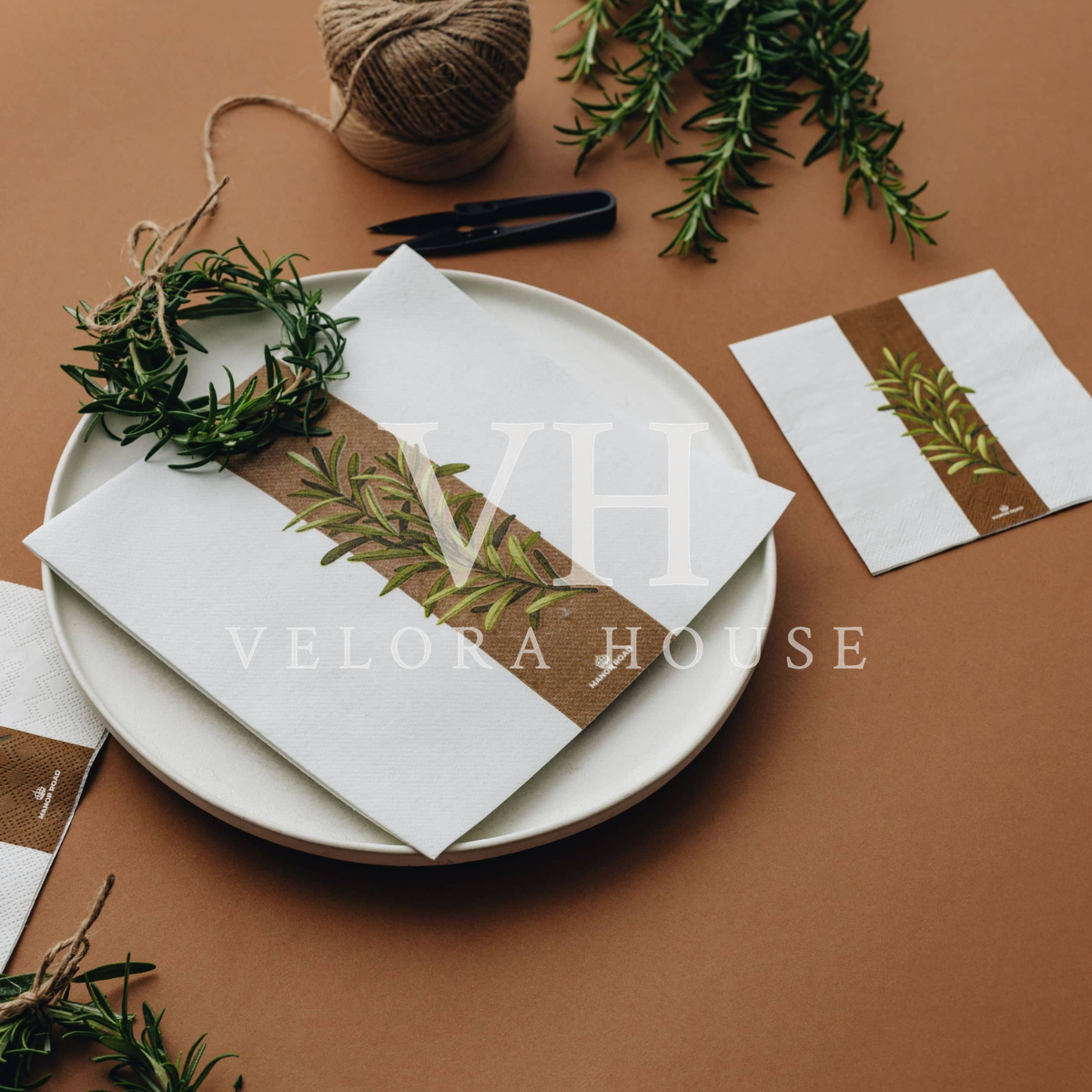 Rustic Rosemary Dinner Serviette