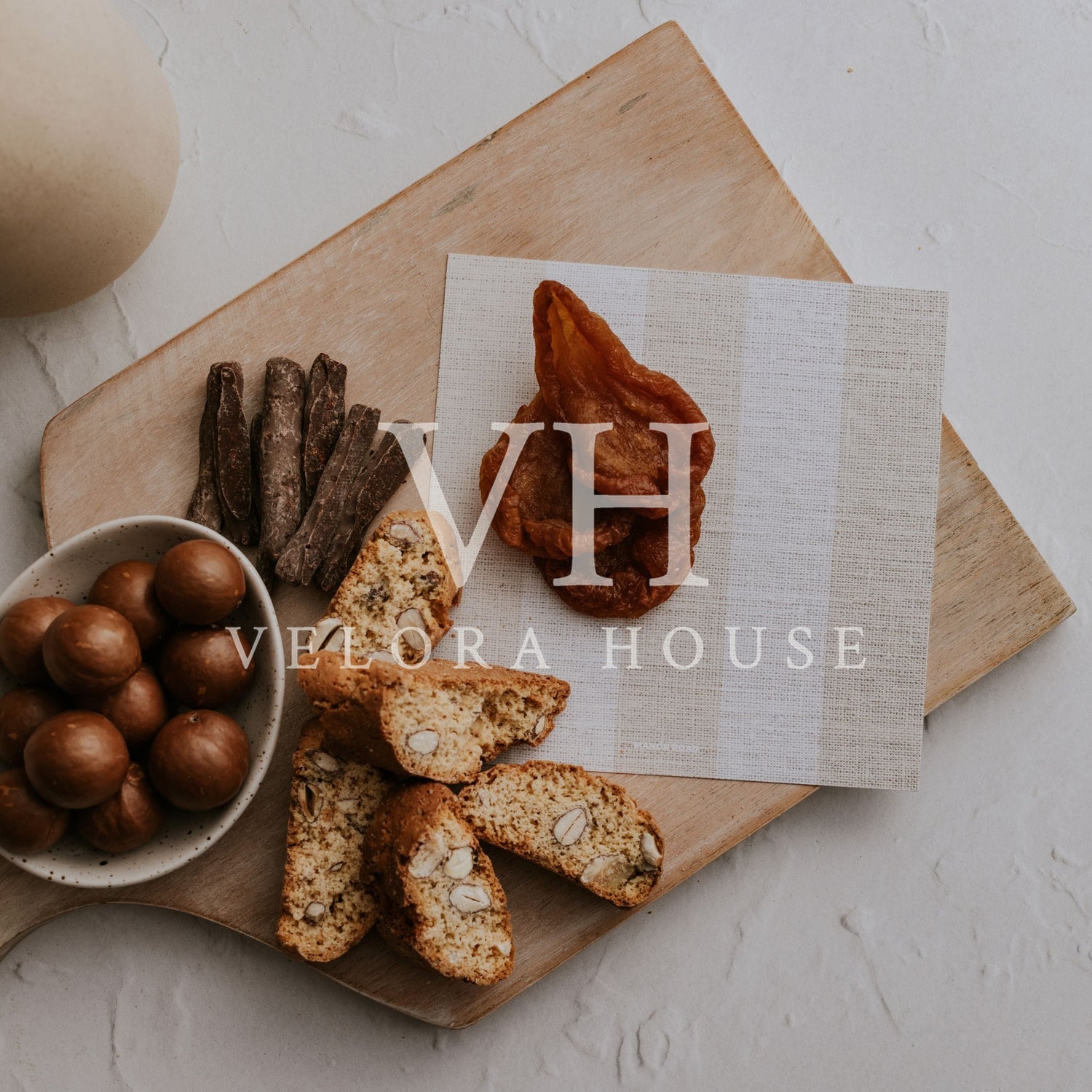Naturals Stripe Cheese Board Presentation Card Pk/8