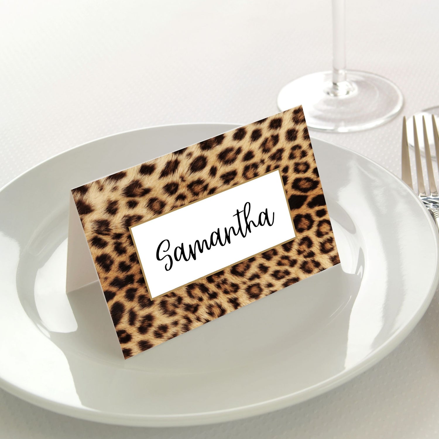 Leopard Place Cards Pk/45